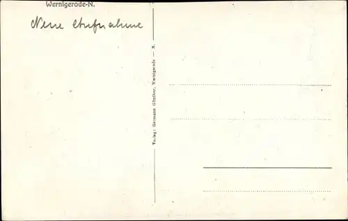 Ak Wernigerode im Harz, Harzfriede, Christl. Erholungsheim, Garten