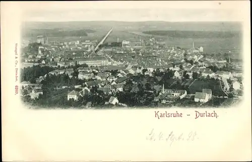 Ak Durlach Karlsruhe in Baden, Panorama