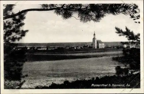 Ak Rosenthal in Sachsen, Panoramaansicht mit Kirche