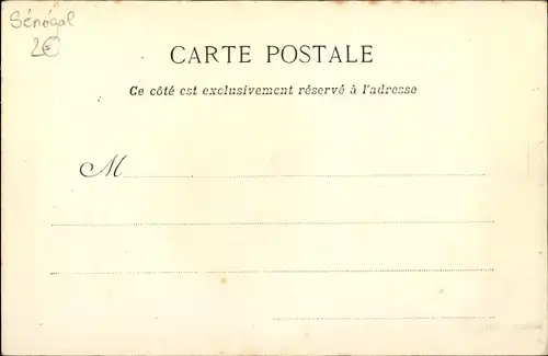 Ak Saint Louis Senegal, Une Rue dans le Quartier Nord