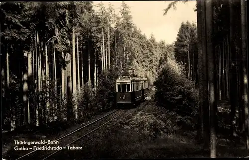 Ak Gotha im Thüringer Becken, Thüringerwaldbahn, Strecke Gotha Friedrichroda Tabarz