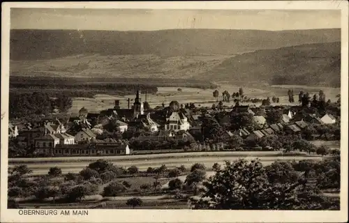 Ak Obernburg am Main Unterfranken, Totalansicht der Ortschaft