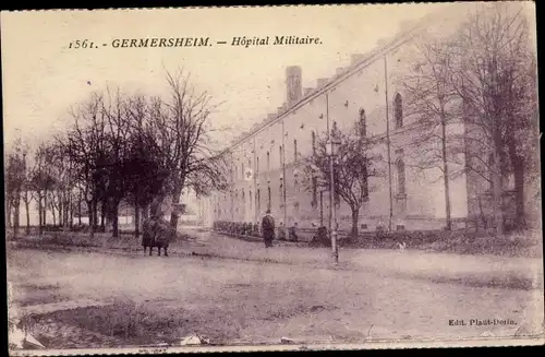 Ak Germersheim am Rhein, Hopital Militaire