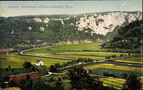 Ak Neidingen Beuron an der Donau Württemberg, Donautal, Schaufelsen