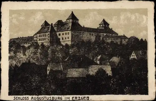 Ak Augustusburg im Erzgebirge, Schloss