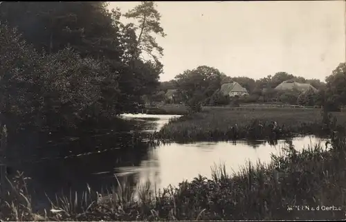 Foto Ak Müden an der Örtze Faßberg Lüneburger Heide, Partie am Wasser