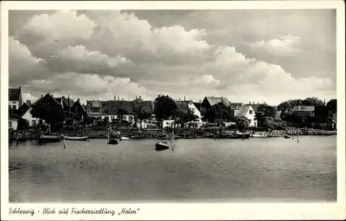 Ak Holm Schleswig an der Schlei, Fischersiedlung