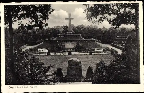 Ak Sörup in Angeln, Ehrenfriedhof