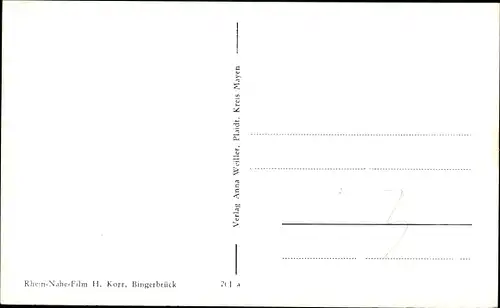 Ak Plaidt in der Eifel, Straßenpartien, Gasthof Burg Wernerseck, Inh. Willi Pötsch