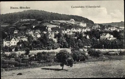 Ak Hann. Münden in Niedersachsen, Cattenbühl-Villenviertel