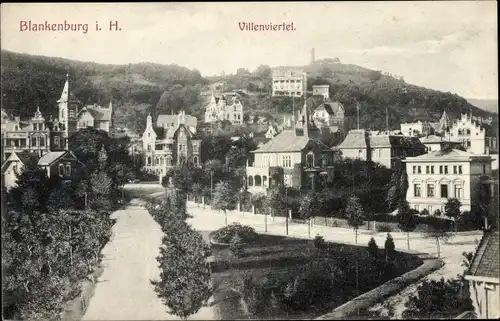 Ak Blankenburg am Harz,  Villenviertel