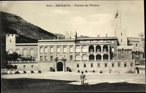 Ak Monaco, Palais du Prince, Prinzenpalast, Eingang