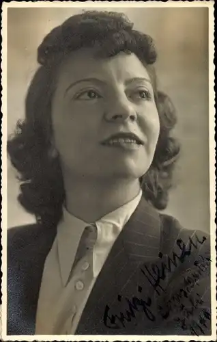 Ak Schauspielerin Fritzi Heinen, Portrait, Autogramm