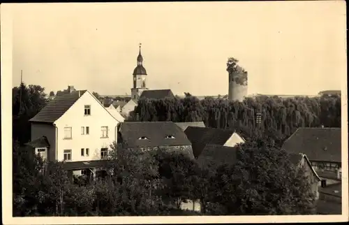 Foto Ak Triptis in Thüringen, Teilansicht, Kirche, Schlossturm