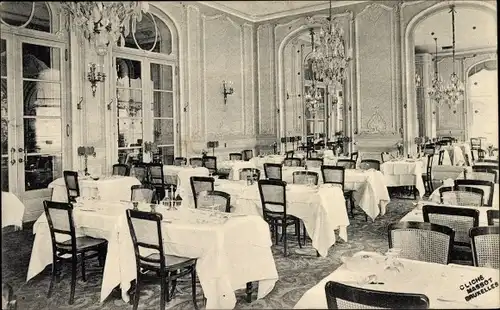 Ak Bruxelles Brüssel, Restaurant La Regence, Speisesaal