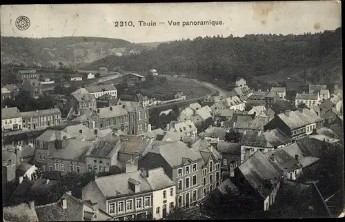 Ak Thuin Wallonien Hennegau, Vue panoramique
