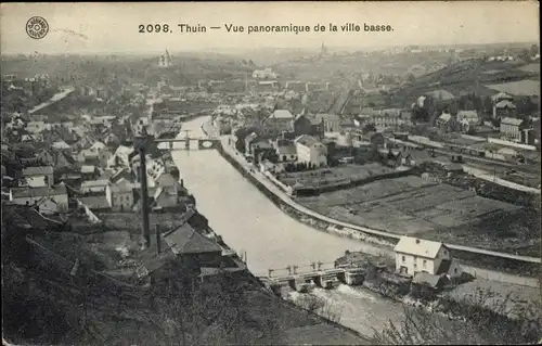 Ak Thuin Hennegau, Vue panoramique de la ville basse