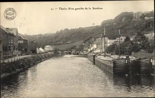 Ak Thuin Wallonien Hennegau, Rive gauche de la Sambre