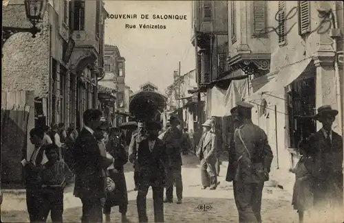 Ak Saloniki Thessaloniki Griechenland, Rue Venizelos