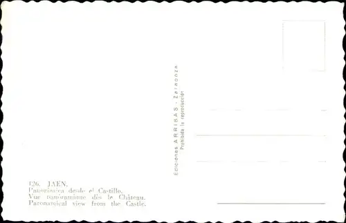 Ak Jaén Andalusien, Panoramica desde el Castillo