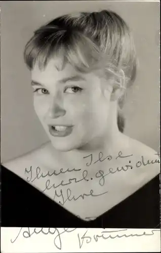 Ak Schauspielerin Angelika Brunner, Portrait, Autogramm