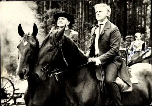 Ak Schauspieler Horst Schulze, Portrait, Autogramm, Filmszene, Osceola, Defa Film