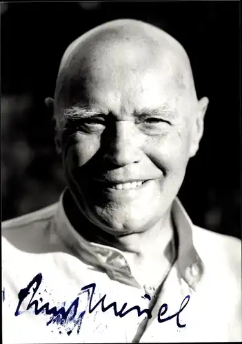 Foto Schauspieler Kurt Meisel, Portrait, Autogramm