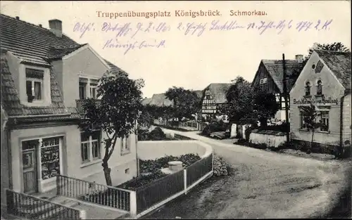 Ak Schmorkau Neukirch Sachsen, Truppenübungsplatz, Ortspartie