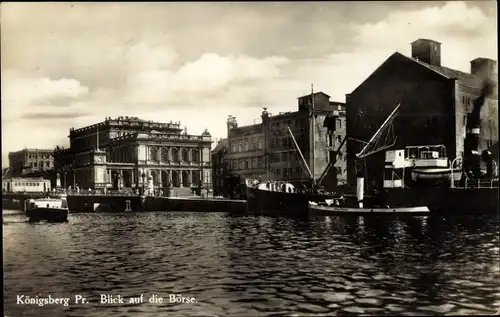 Ak Kaliningrad Königsberg Ostpreußen, Blick auf die Börse