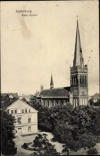 Ak Tschernjachowsk Insterburg Ostpreußen, Katholische Kirche