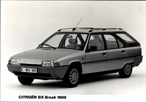 Foto Citroën BX Break 1986, Auto, Frontansicht, Kennzeichen K-WN 985