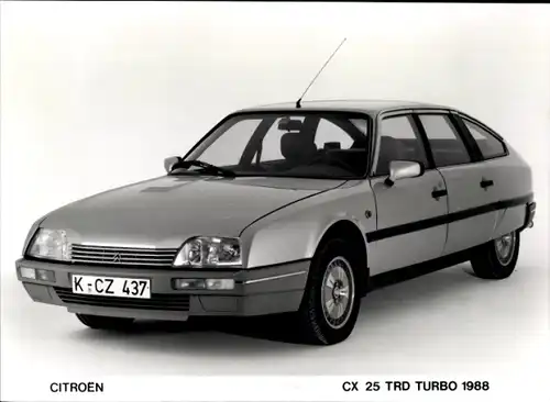 Foto Citroën CX 25 TRD Turbo 1988, Auto, Frontansicht, Kennzeichen K-CZ 437