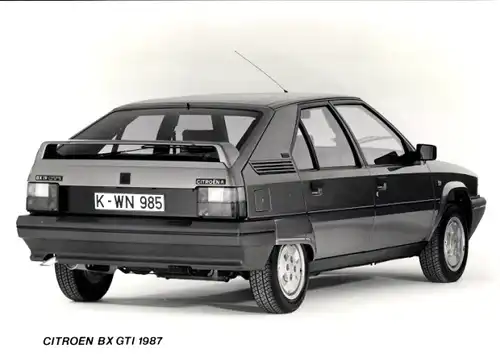 Foto Citroën BX GTI 1987, Auto, Heckansicht, Kennzeichen K-WN 985