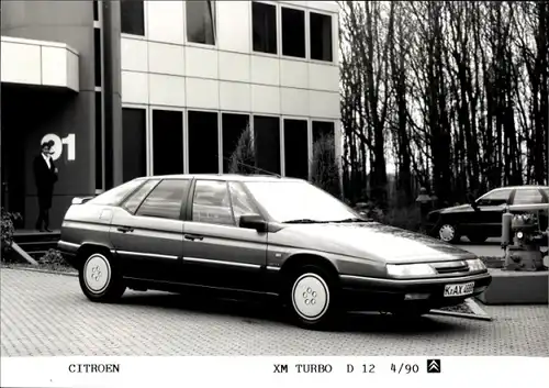 Foto Citroën XM Turbo D 12 4/90, Auto vor einem Haus, Hausnummer 91