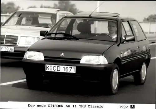 Foto Citroën AX 11 TRS Classic 1992, Auto, Frontansicht, Kennzeichen K-CD 1671