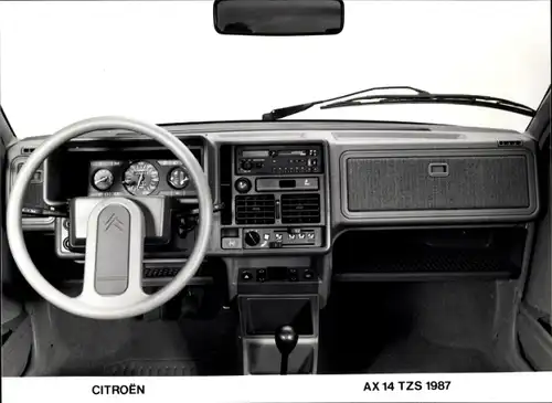 Foto Citroën AX 14 TZS 1987, Auto, Innenansicht, Armaturenbrett
