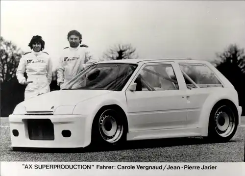 Foto Citroën AX Superproduction, Fahrer Carole Vergnaud, Jean-Pierre Jarier