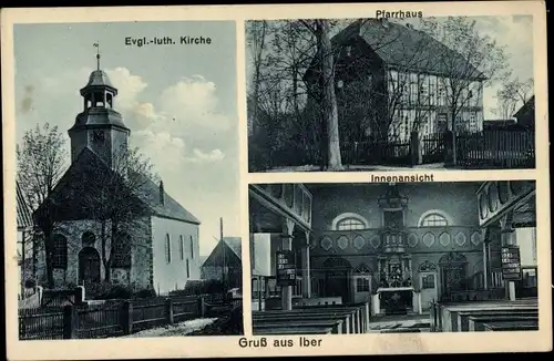 Ak Iber Einbeck in Niedersachsen, Evang.-luth. Kirche, Pfarrhaus