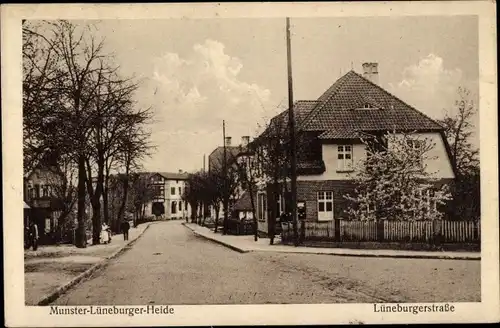 Ak Munster in der Lüneburger Heide, Lüneburgerstraße