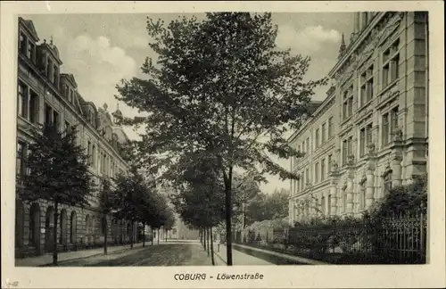Ak Coburg in Oberfranken, Löwenstraße