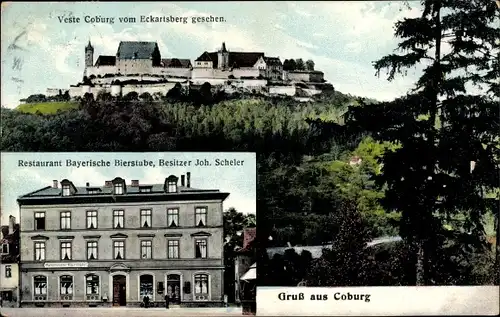 Ak Coburg in Oberfranken, Veste Coburg, Restaurant Bayerische Bierstube