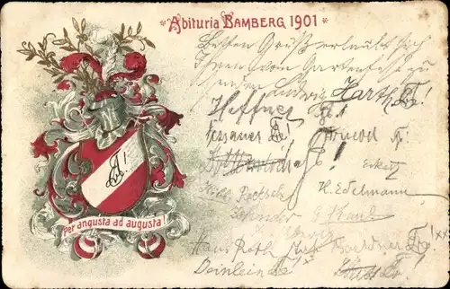 Studentika Ak Bamberg in Oberfranken, Abituria 1901