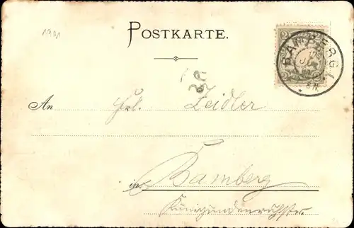 Studentika Ak Bamberg in Oberfranken, Abituria 1901