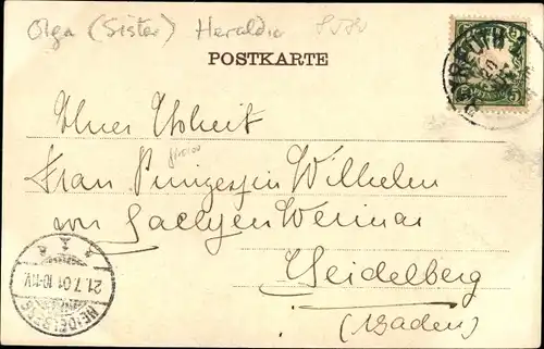 Wappen Ak Bayreuth in Oberfranken, Sophienstraße