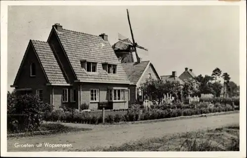 Ak Wapserveen Westerveld Drenthe, Gezicht, Molen