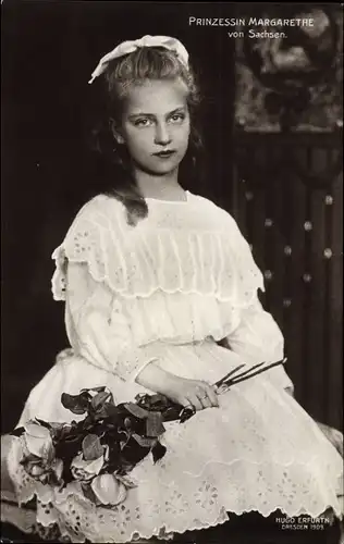 Ak Prinzessin Margarethe von Sachsen, Portrait