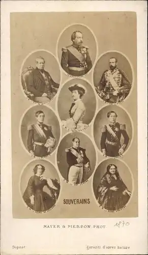 CdV Souverains, Napoleon III, L'Imperatrice, 1870