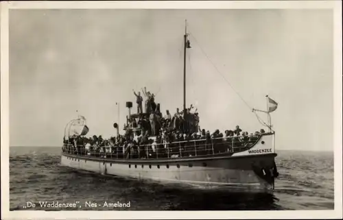 Ak Ameland Friesland Niederlande, Fährschiff De Waddenzee