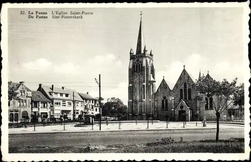 Ak La Panne De Panne Westflandern, L'Eglise Saint Pierre