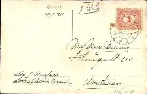 Ak Maassluis Südholland, Geerkade